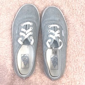 Light blue lace up vans